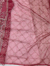 1434 Heavy Pakistani Partywear - Deep Rose