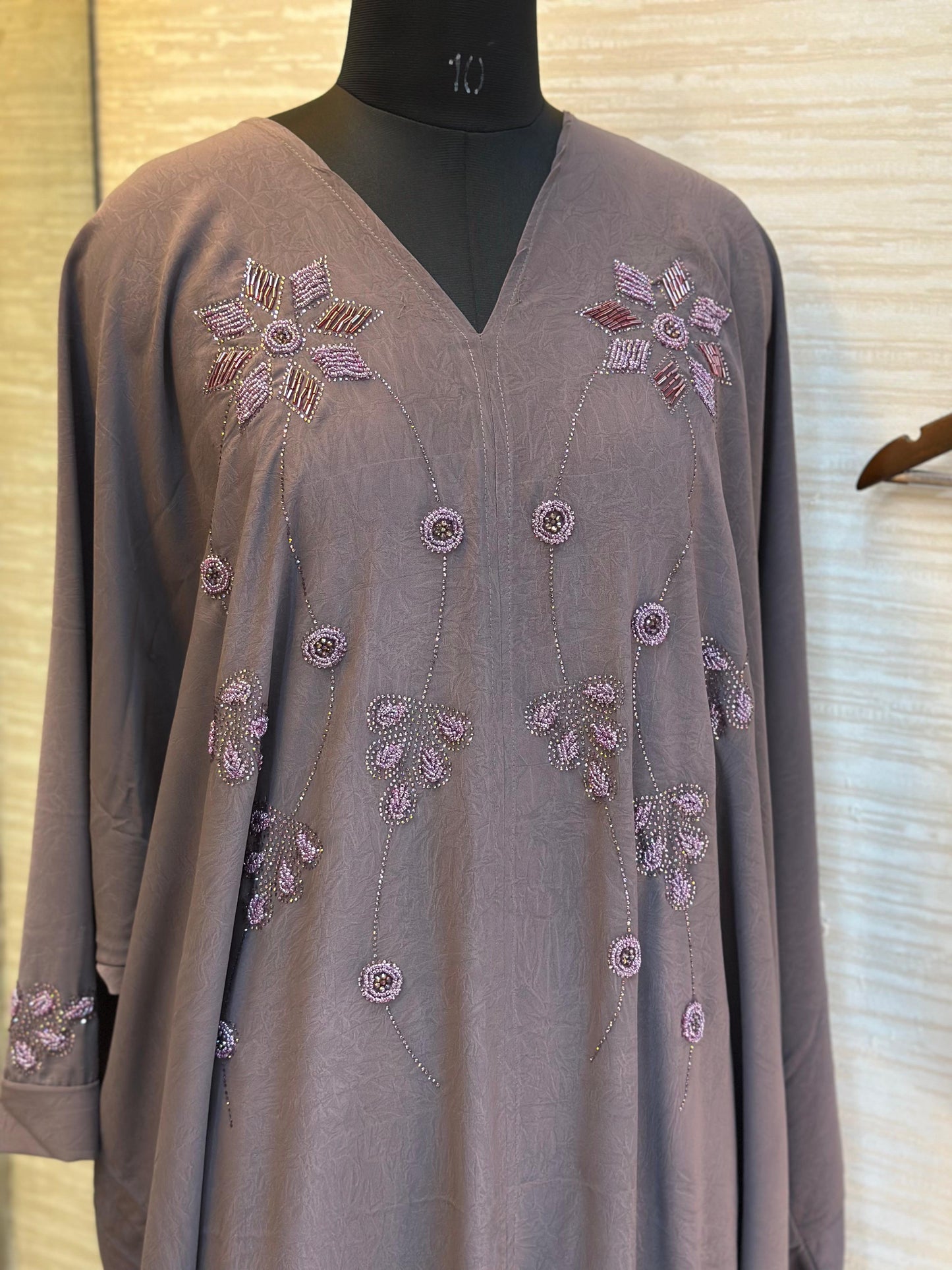 1116 The Premium Abaya - Taupe Gray