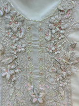 1488 Pakistani Unstitched Party Wear - Pista Green