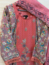 406 Floral Lawn Suit