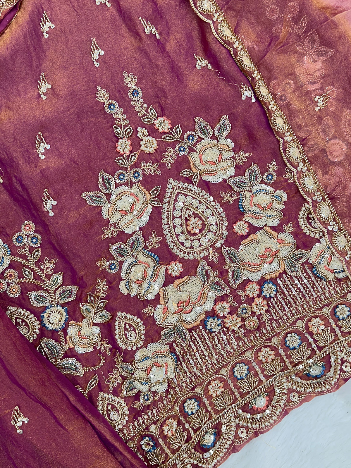 1426 Heavy Pakistani Partywear - Pink