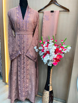 1124 The Premium Abaya - Rose Taupe