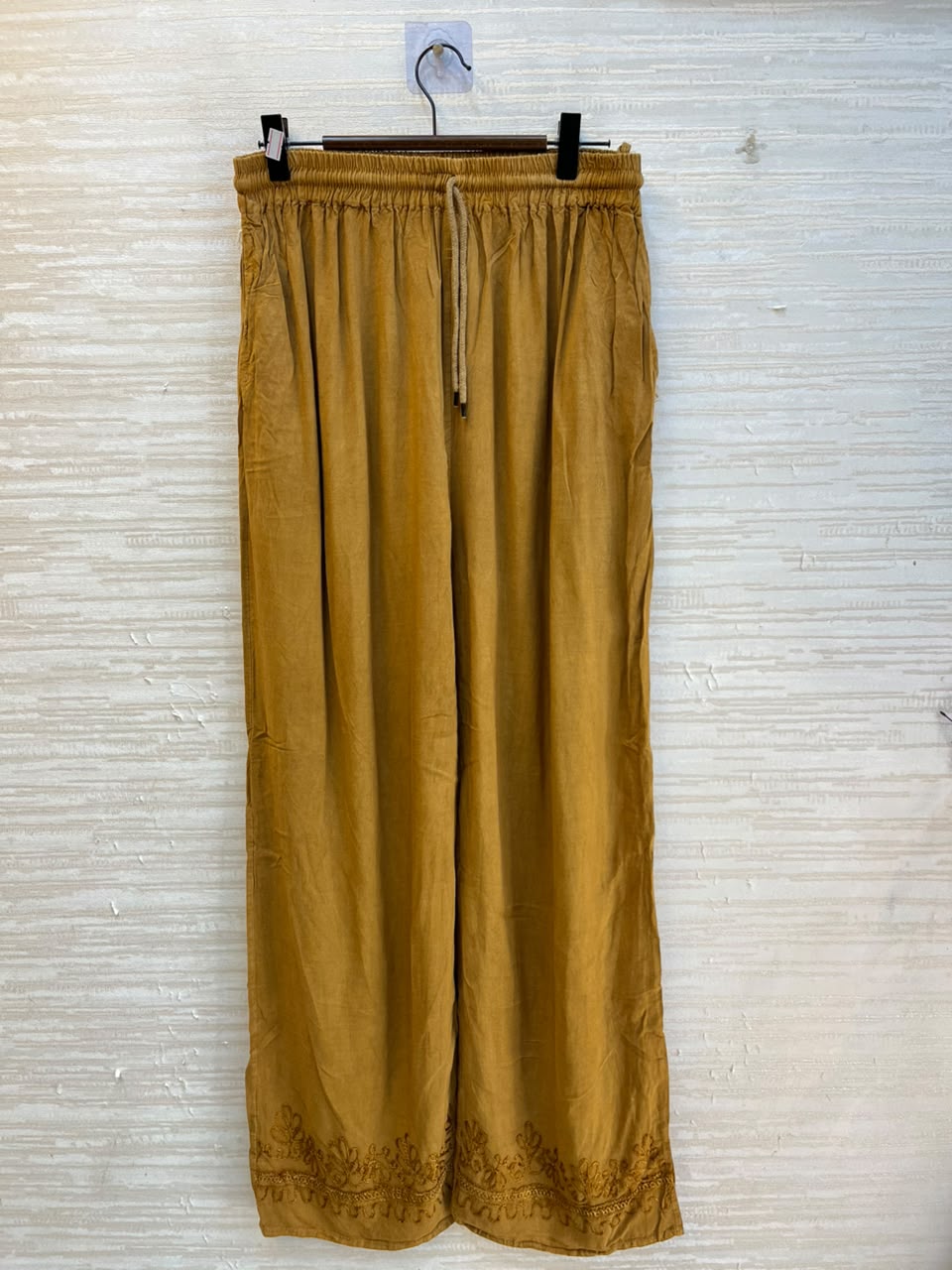 1205 Kashmiri Embroidered Coord Set - Mustard