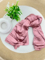 1187 Modest Satin Rhinestone Hijab - Rosewood