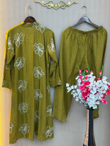 925 Modest Long Coord-Set -  Mustard