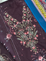 1004 Unstitched Casual Lawn Suit