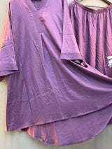 962 Modest Long Coord-Set - purple