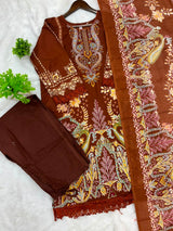 1225 Pakistani Embroidered Suit