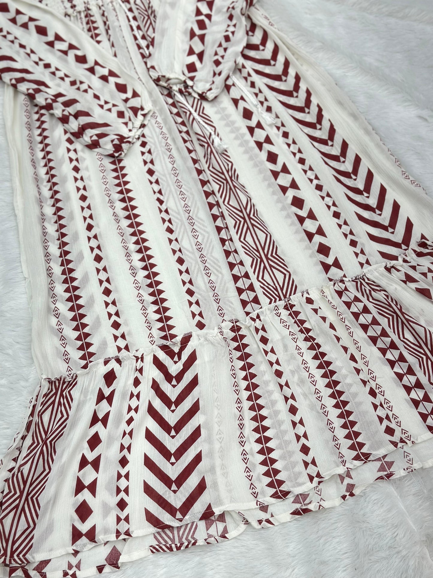 690 Casual Top - White | Red