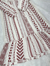 690 Casual Top - White | Red