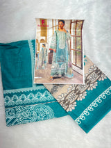 1022 Unstitched Casual Cotton Suit