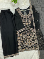 1427 Heavy Pakistani Partywear - Black