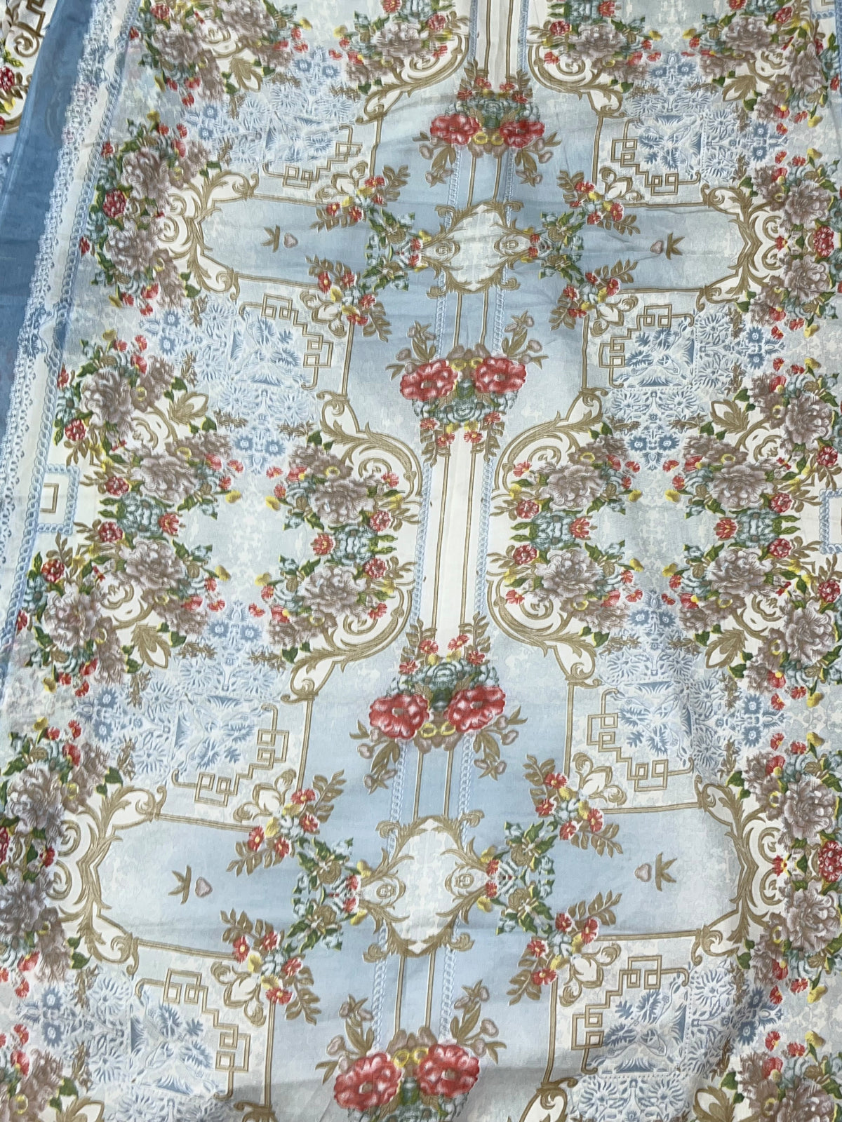 1449 Pakistani Embroidered Suit - Off White