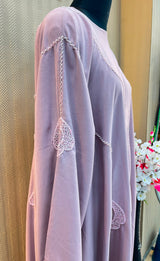 1119 The Premium Abaya - Dusty Lilac