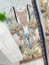 1498 Pakistani Heavy Lawn Suit - 1