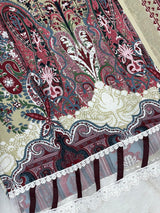 1449 Pakistani Embroidered Suit - Olive Beige