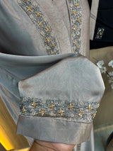 1120 The Premium Abaya - Dusty Steel Gray