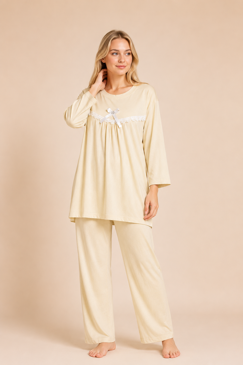 1346 Korean Bow Night Wear