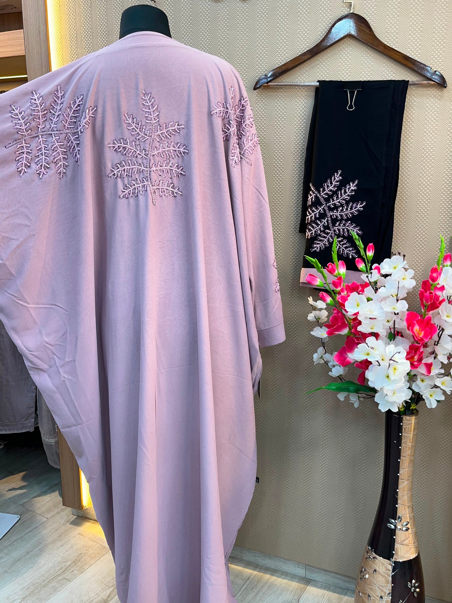 1118 The Premium Abaya - Pale Lavender