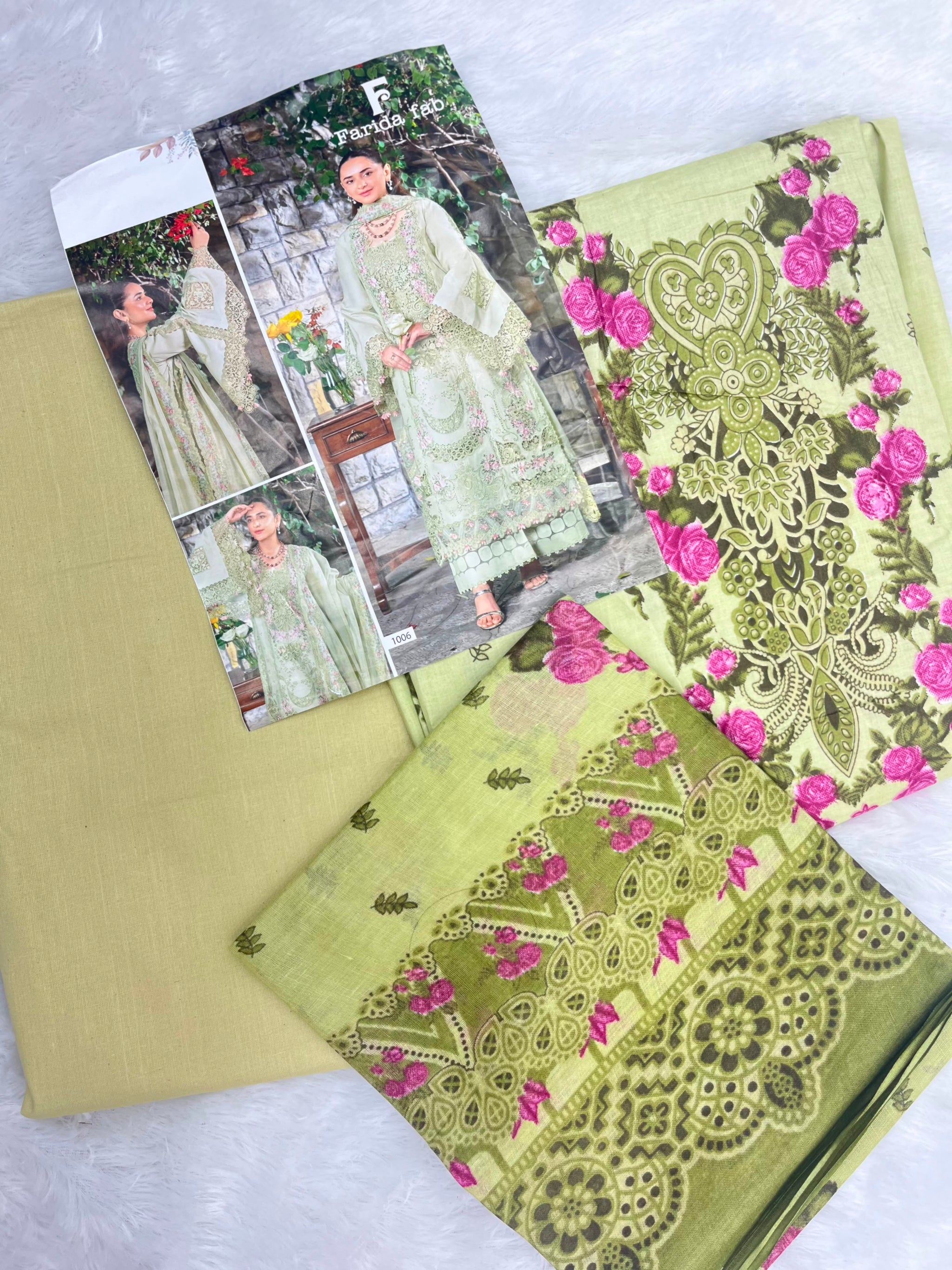 1027 Unstitched Casual Cotton Suit