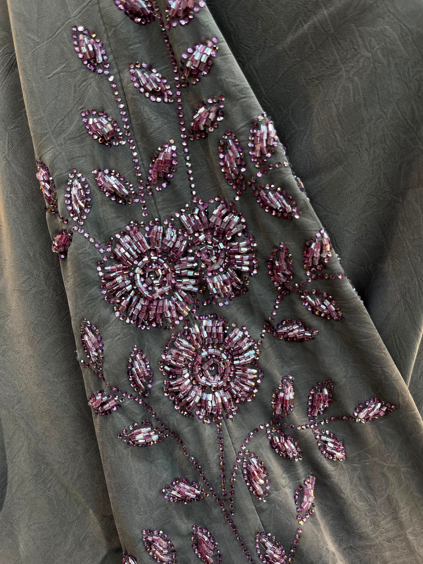 1117 The Premium Abaya - Mauve Gray
