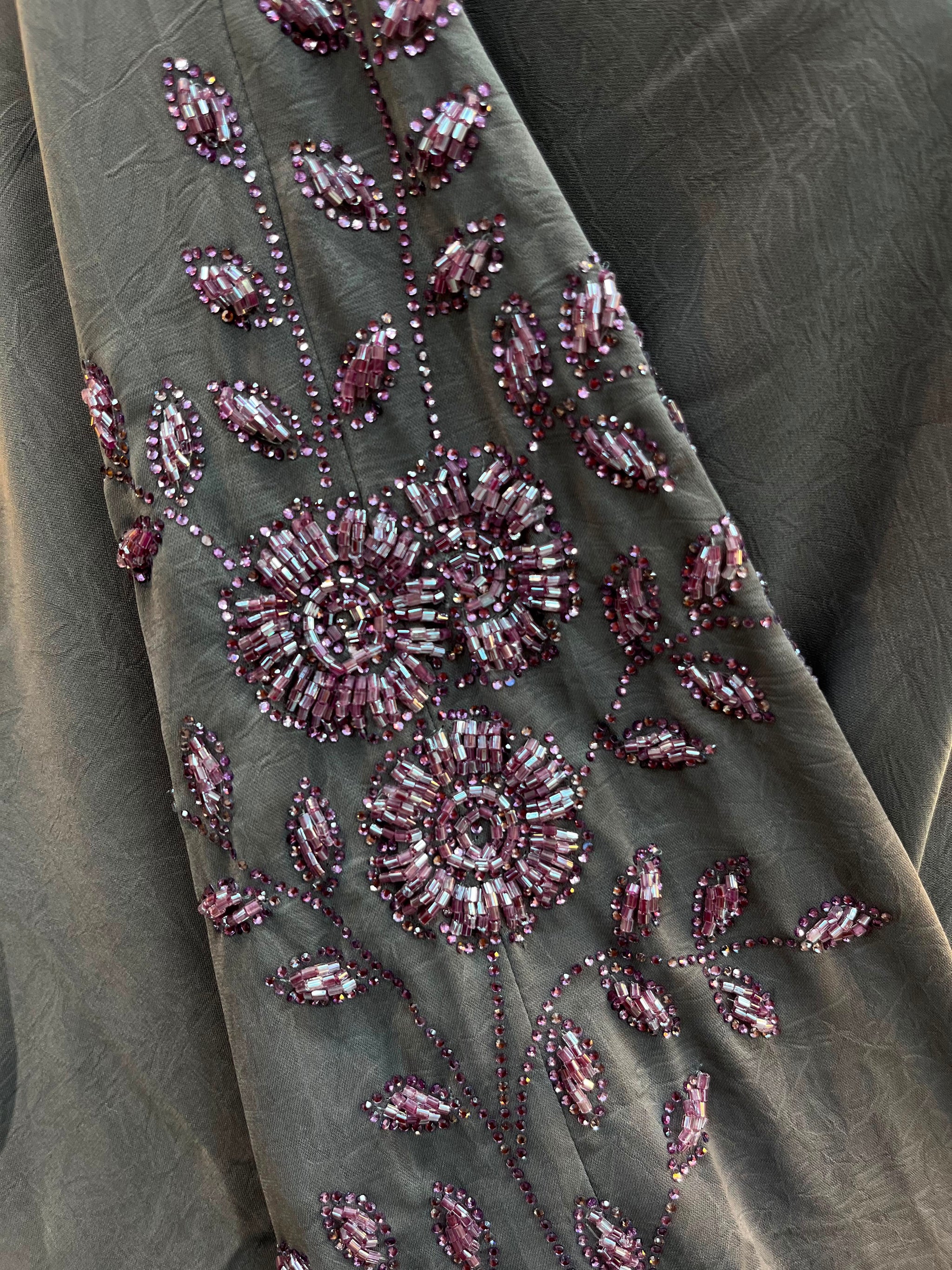 1117 The Premium Abaya - Mauve Gray