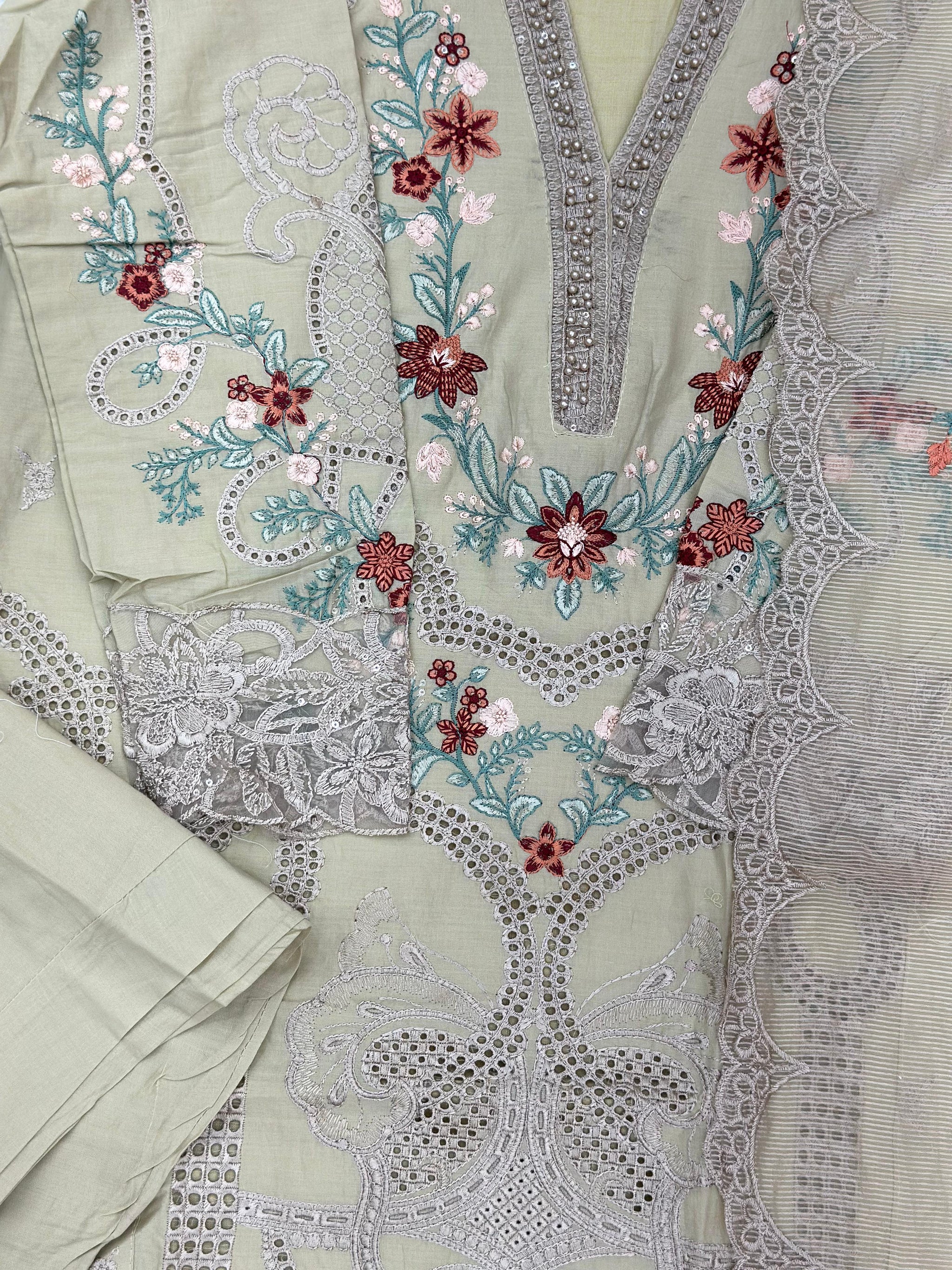 782 Readymade Pakistani Heavy Embroidered Lawn