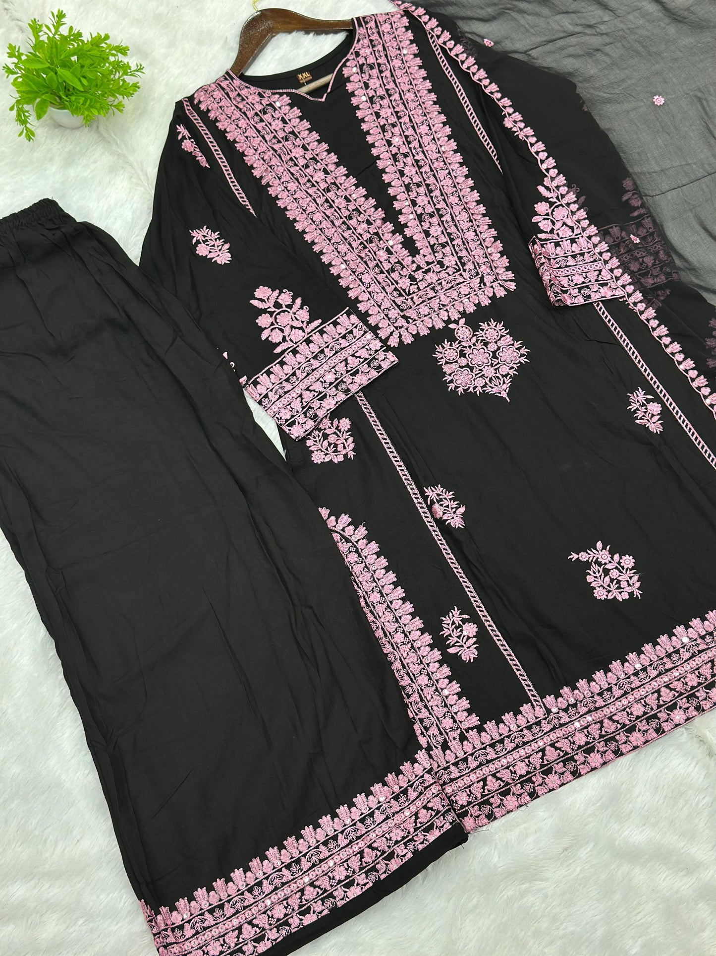 795 Readymade Pakistani Palazzo Coord-Set