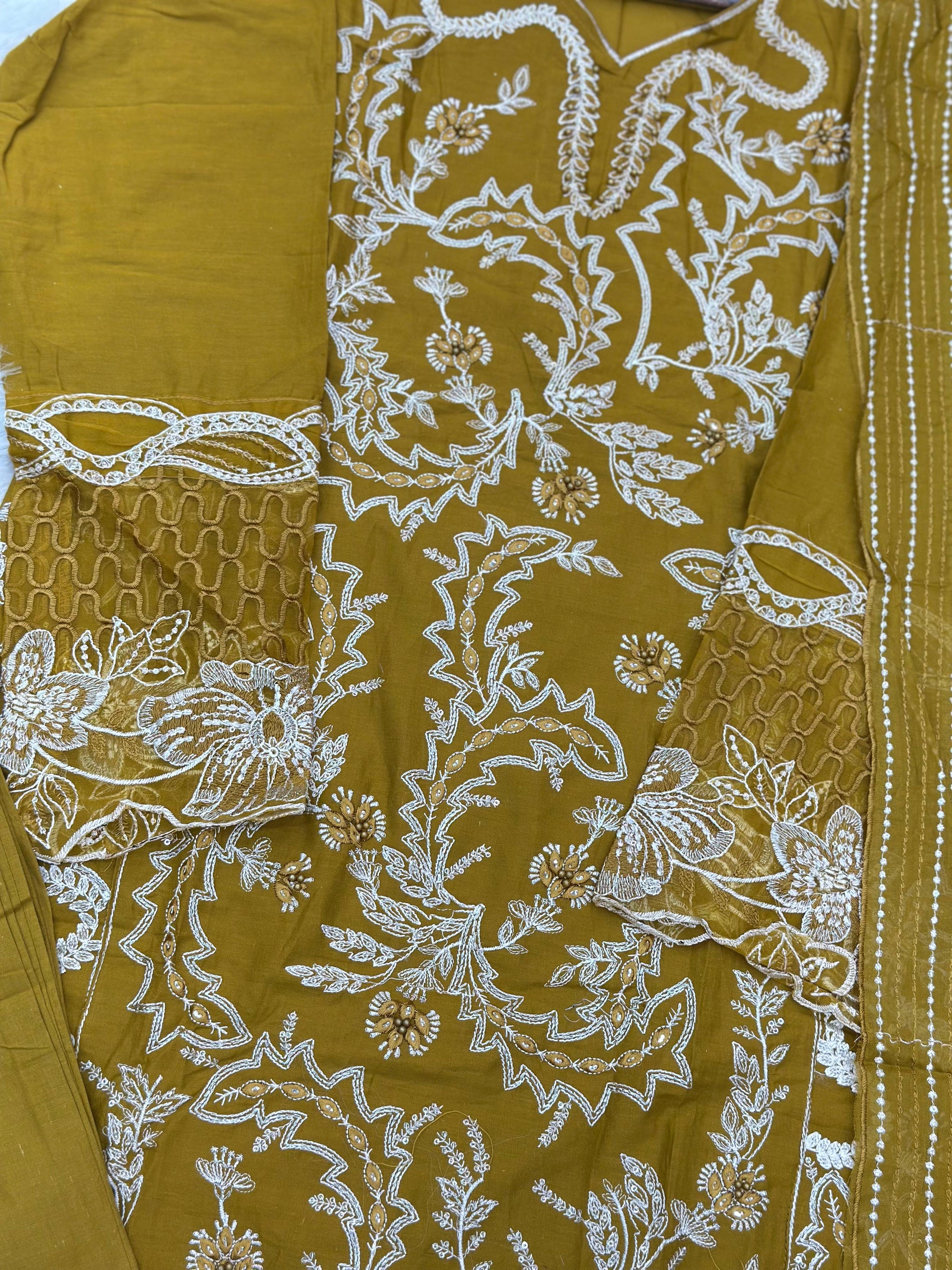 755 Elan Readymade Pakistani Heavy Embroidered Lawn