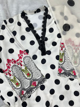 1355 Polka-Dot Floral Coordset