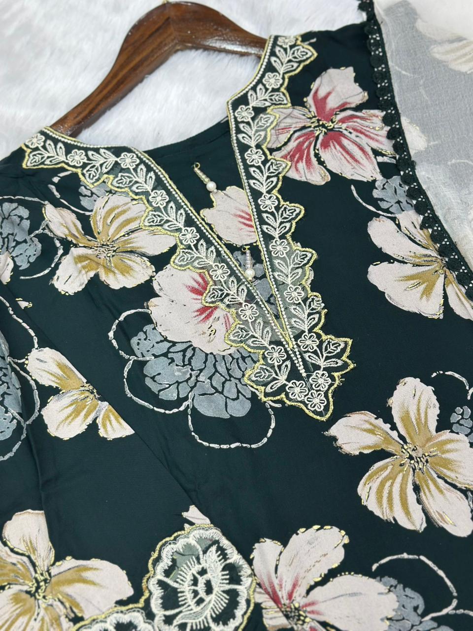 814 Readymade Pakistani Printed Coord-Set