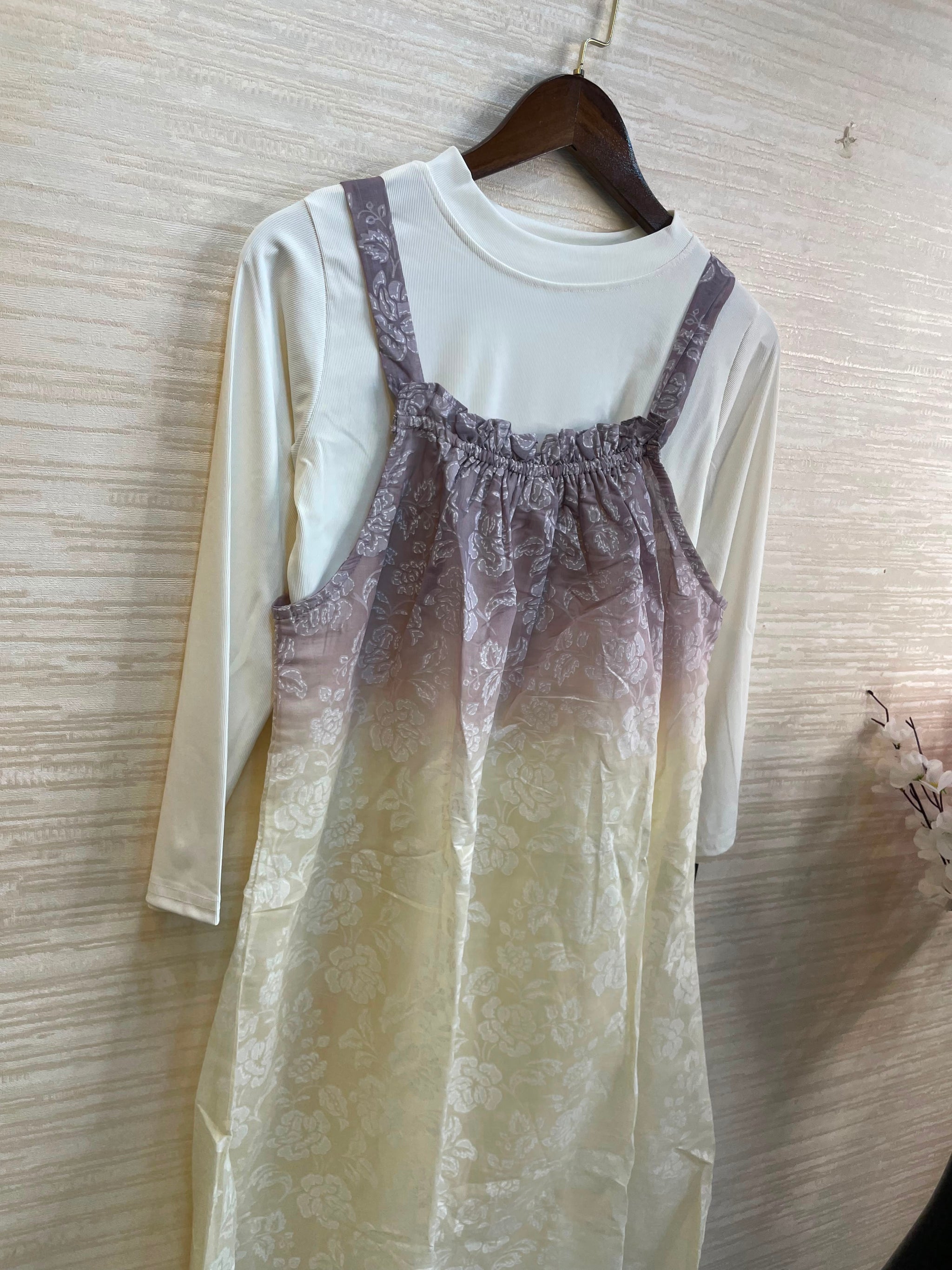 996 Floral Flare Coord Set - Lavender