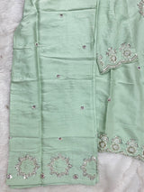 1431 Heavy Pakistani Partywear - Mint Green