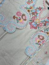 708 Pakistani Embroidery Coord set - Beige