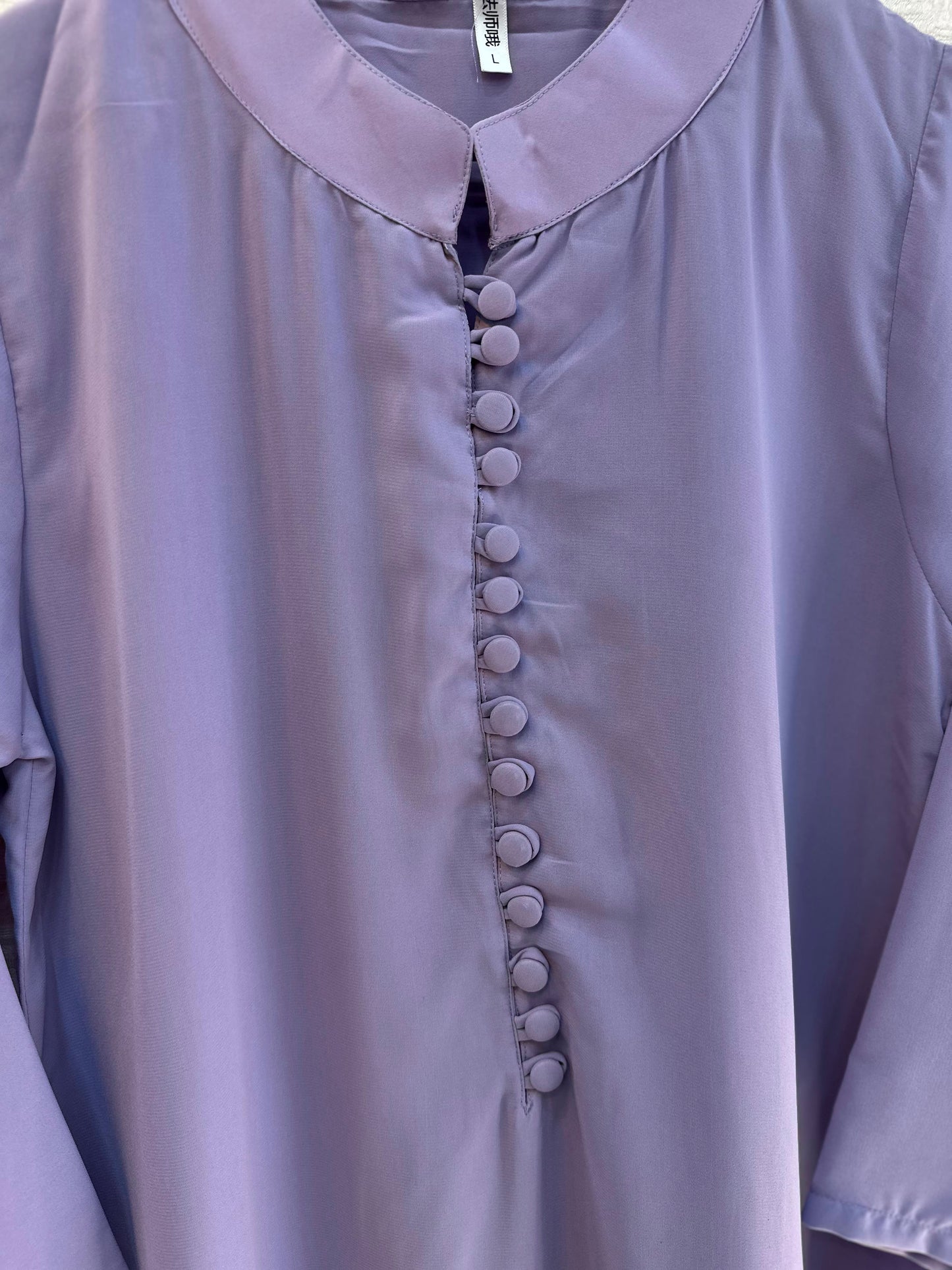 1062 Modest Mandarin Coord Set - Lilac