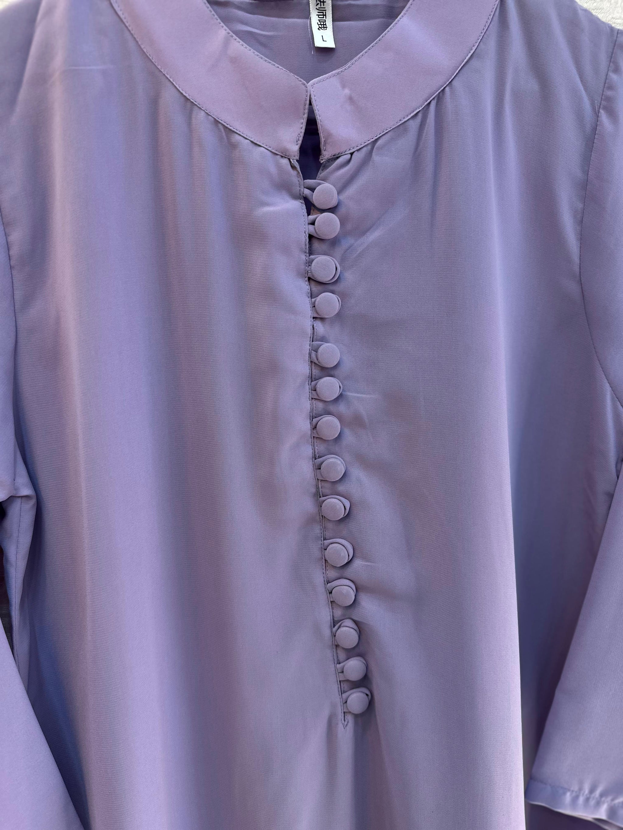 1062 Modest Mandarin Coord Set - Lilac
