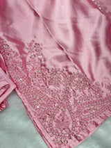 635 Mushk Farshi Set - Baby Pink