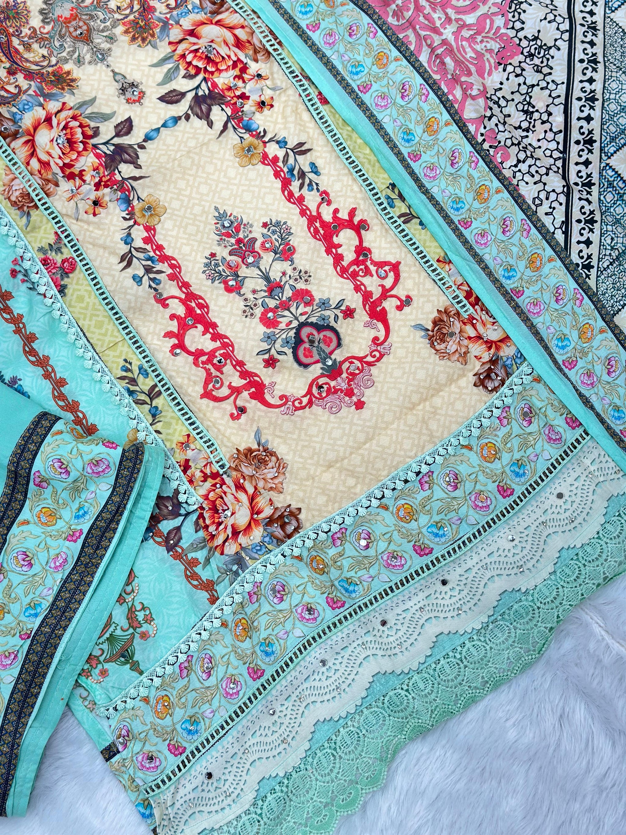 970 Unstitched Pakistani Suit